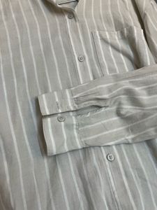 H&amp;M Oversized Striped Shirt