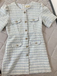 Korean Tweed Mini Dress
