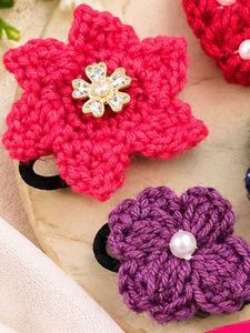 Handmade Crochet Hair Ties - 6 Pc Combo
