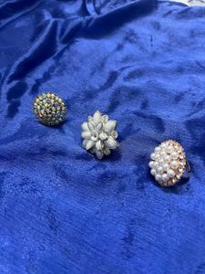 Set of 3 Statement Rings