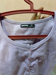 Cute Lavender Cropped Cardigan