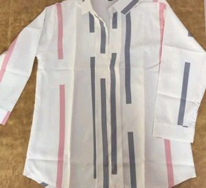 Chic Striped Button-Up Shirt
