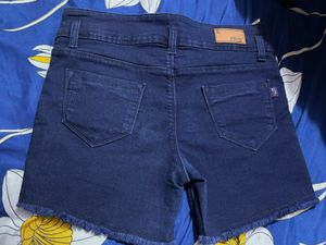 Dark Wash Denim Shorts