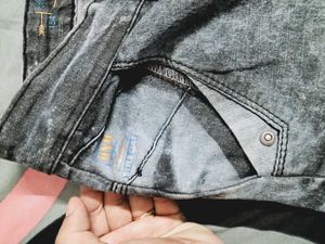 Distressed Acid Wash Jeans