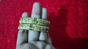 Gold-Plated Bangles (Set of 2) 1