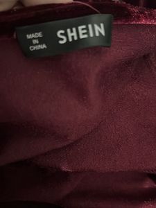 Burgundy Velvet Mini Dress
