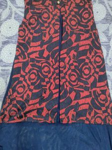 Stylish Red &amp; Navy gown