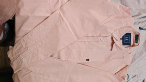 Men's Peach Long Sleeve Shirt