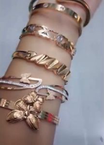 Stack of Stylish Bracelets