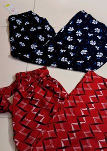 Floral Print Wide Leg Pants. *Combo Set. New*