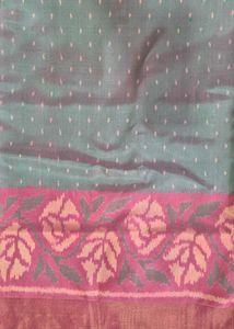 Elegant Cotton Saree with Floral Border