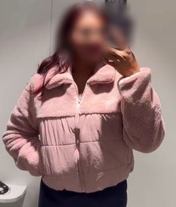 NEW ZUDIO Pink Two-Tone Padded Jacket