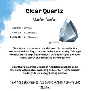 Clear Quartz Crystal Pendant - Large