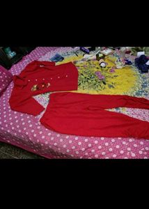 Red Kurta and tunics winter se