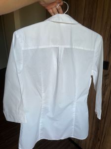 Chic White Button-Up Shirt