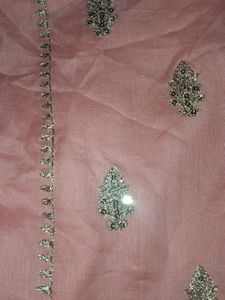 Peach Tiered Anarkali Dress