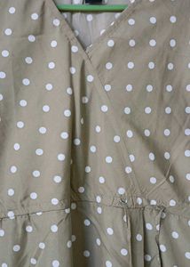 Women's Polka Dot Midi Dress