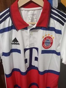 Adidas Bayern Munich Polo T-Shirt(size-L)