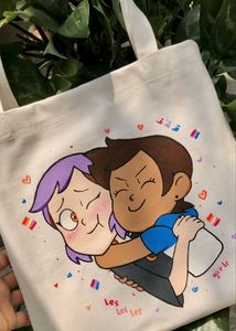 Custom Hand-Painted Tote Bag