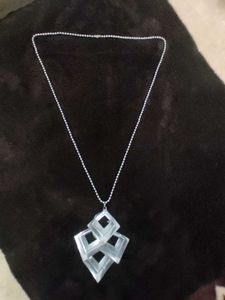 Steel Chain With Square Pendant