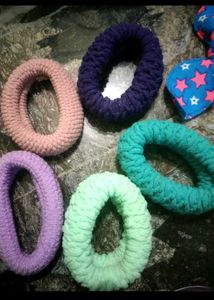 Colorful Hair Ties &amp; Scrunchies Set