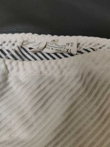 White Striped Briefs