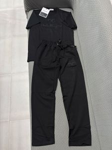 Salvatore Ferragamo Black T-Shirt &amp; Joggers Set