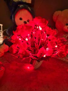 Artificial red Roses Bouquet with light