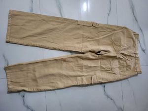 Wide Leg High Waist Cargo Jeans