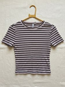 Striped Cropped Top
