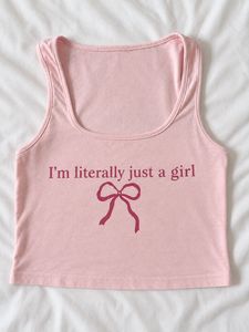 savana coquette pink crop tank top