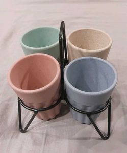 Set of 4 Pastel Cups
