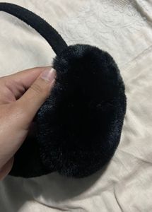 Black Plush Earmuffs