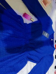 Vibrant Blue Textured Dress 💙