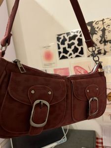 Chic Burgundy Shoulder Bag