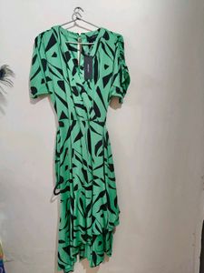 Vero Moda Mint Green Printed Dress