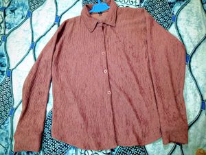 Stylish Pink Ribbed shirt