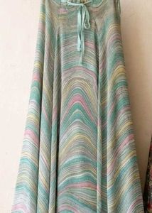 Flowy Printed Maxi Skirt