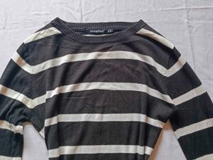 Atmosphere Striped Knit Sweater