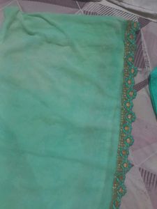 Teal Kurta Set with Dupatta
