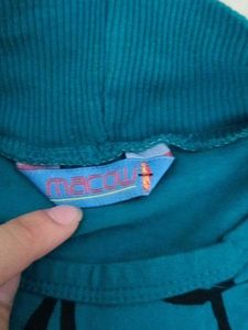 Teal &amp; Black Lace Trim Kurta