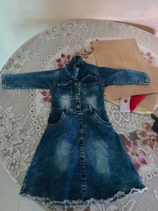 Denim Button-Up Dress