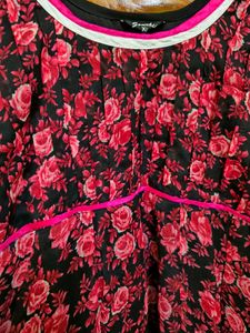 Pretty Pink N Black Dress