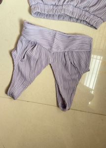 Pleated Lavender Co-ord Set