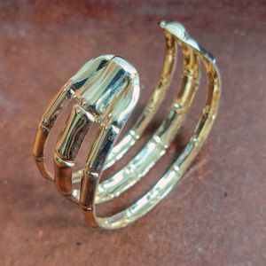 SALE • H&amp;M Gold Structured Cuff Bracelet