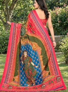 Rashmika Mandanna Wedding Inspired Pink Saree