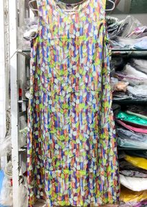 Vibrant Sleeveless Midi Dress
