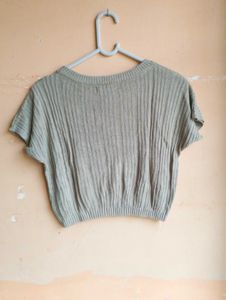 ❤️Free Delivery Ribbed Knit Crop Top❤️