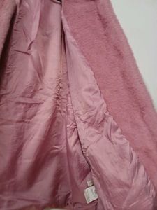 Pink Fuzzy Cropped Jacket