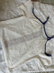 Stylish White Cold Shoulder Top